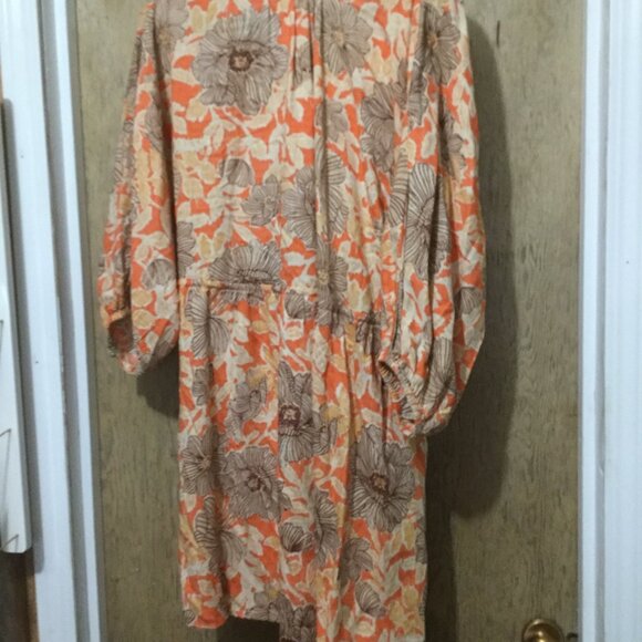 NWT Band of the Free Bohemian Hippie  Mini Women's dress Size L 3/4 Sleeve NWT - Picture 5 of 5